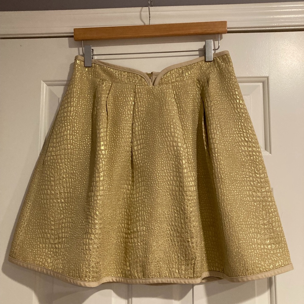 Pink Tartan Odelia Metallic Skirt 6